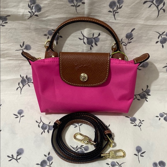 Le Pliage Original Mini Crossbody Bag Barbie Pink Shoulder Bags